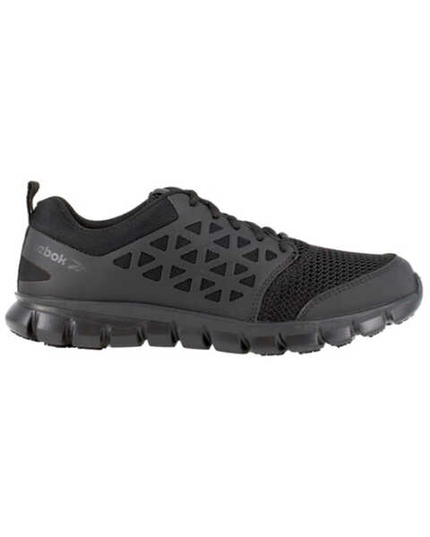 Image #2 - Reebok Men's Sublite Cushion Athletic Work Shoes - Round Toe , Black, hi-res