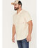 Image #2 - Brothers and Sons Men's Casual Short Sleeve Button-Down Western Shirt, Sand, hi-res
