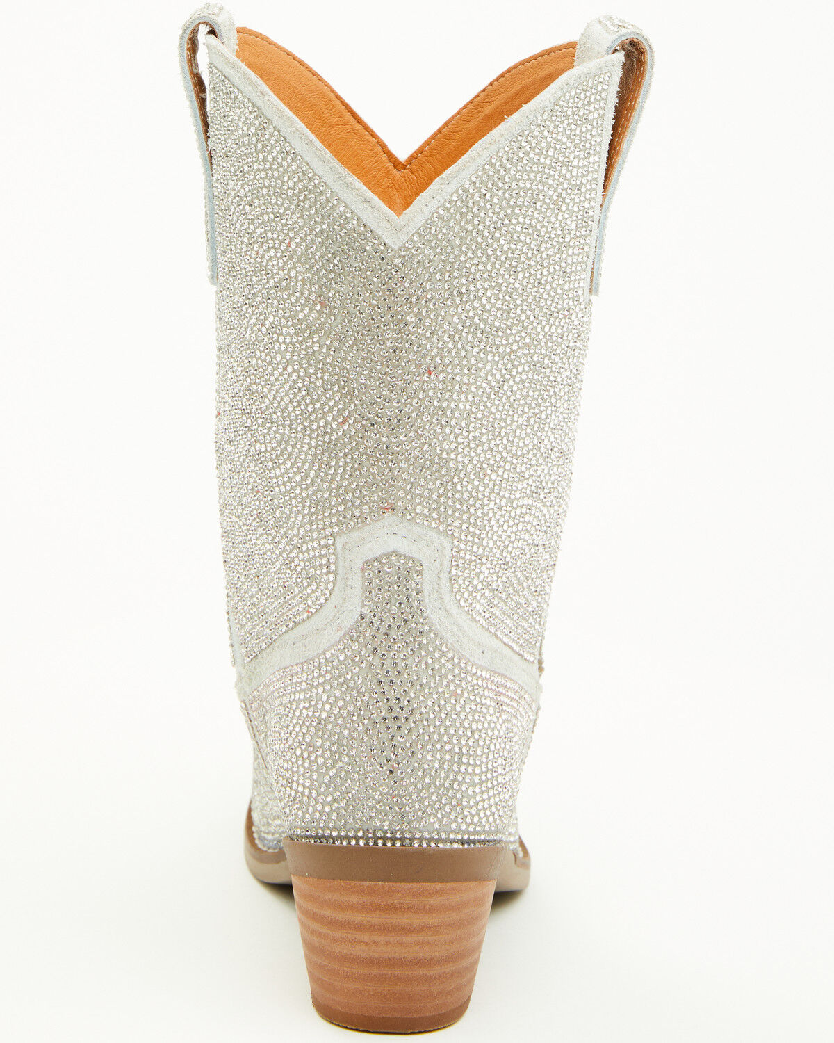 Image #5 - Dingo Girls' Silver Dollar Embellished Western Boots - Snip Toe, Silver, hi-res