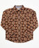 Image #1 - Cody James Toddler Boys' Bite The Bullet Southwestern Print Long Sleeve Western Shirt, Brown, hi-res