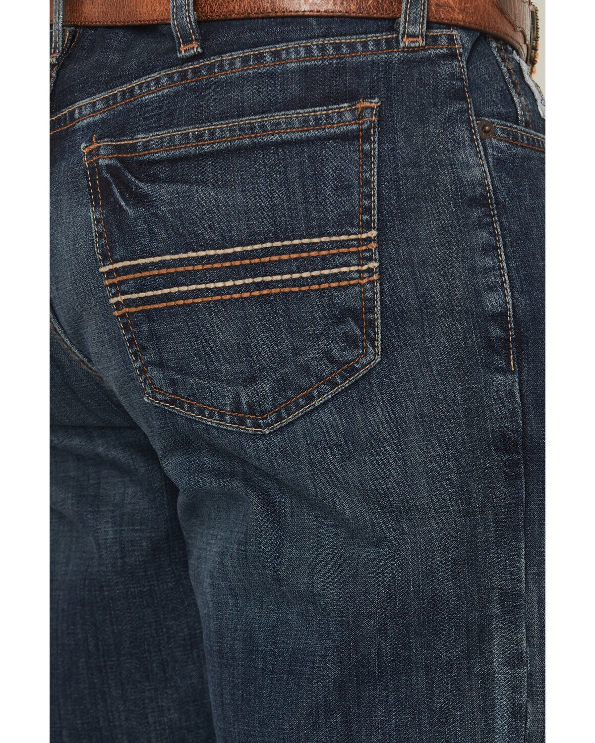 Image #4 - Cinch Men's Silver Label Dark Wash Mid Rise Slim Straight Performance Jeans, Dark Stone, hi-res