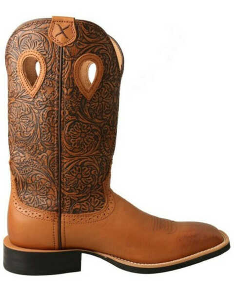 Image #2 - Twisted X Women's Ruff Stock Western Performance Boots - Broad Square Toe, Brown, hi-res
