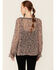Image #3 - Lovestitch Women's Black Orchid Long Sleeve Lace Trim Peasant Blouse, Lavender, hi-res