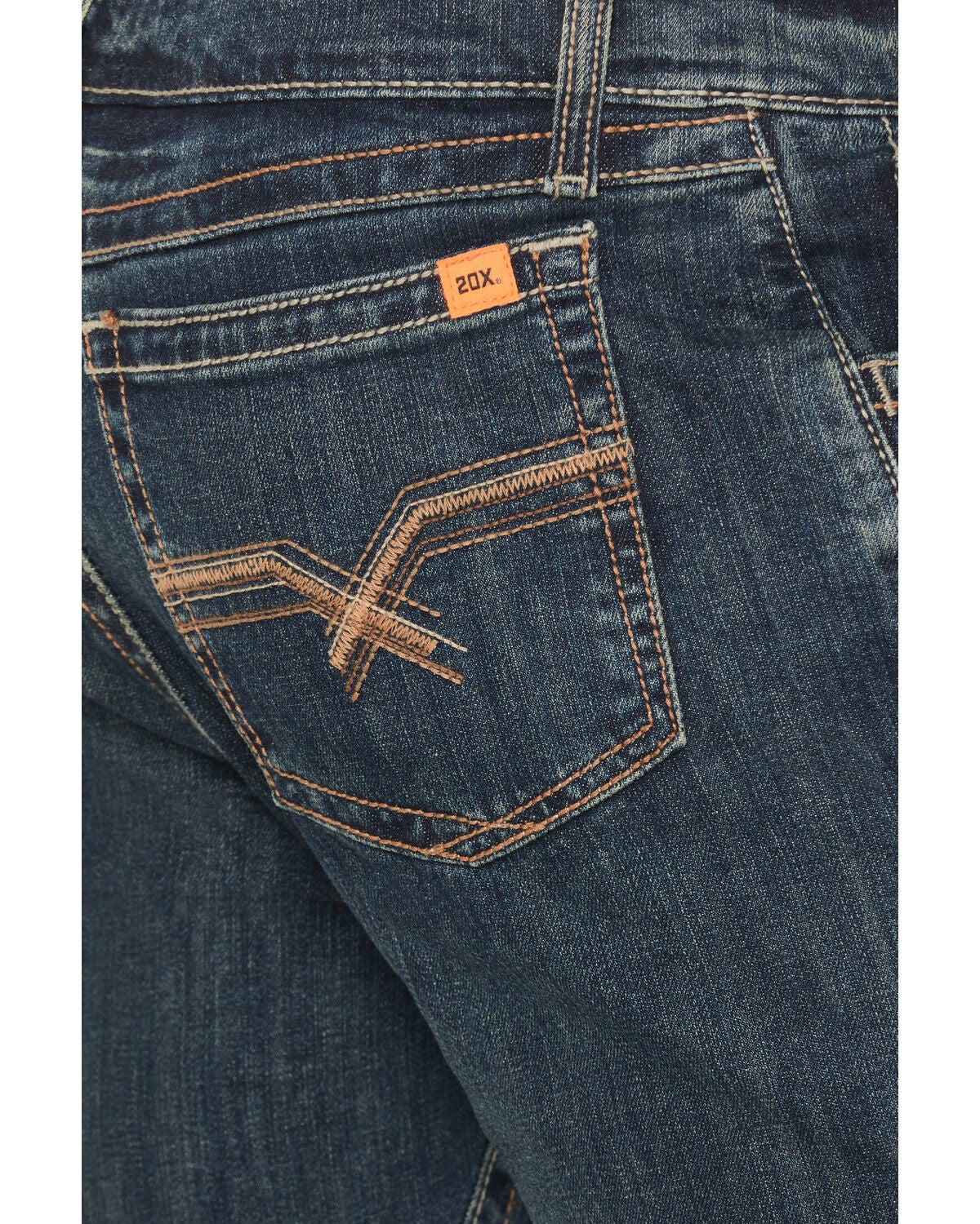 Image #4 - Wrangler Men's FR Dark Wash Vintage Slim Bootcut Stretch Denim Jeans, Dark Wash, hi-res