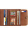 American West Golden Tan Desert Wildflower Ladies Wallet, Tan, hi-res
