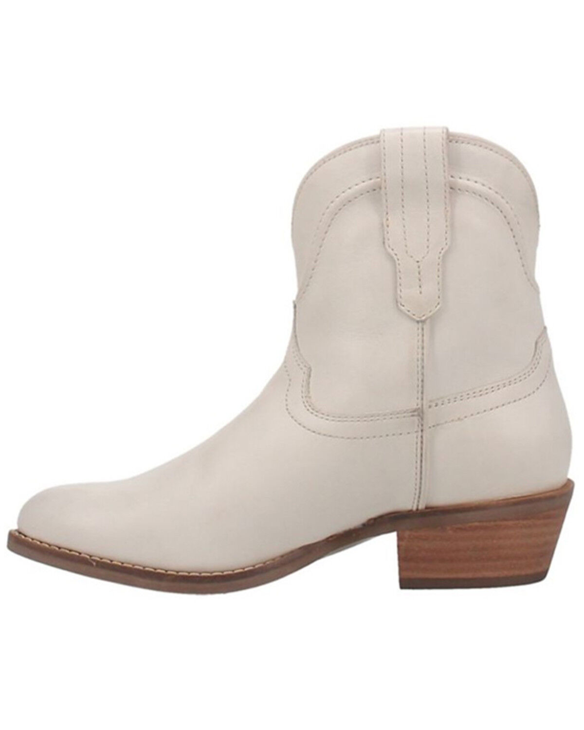 Image #3 - Dingo Women's Seguaro Western Booties - Round Toe, White, hi-res