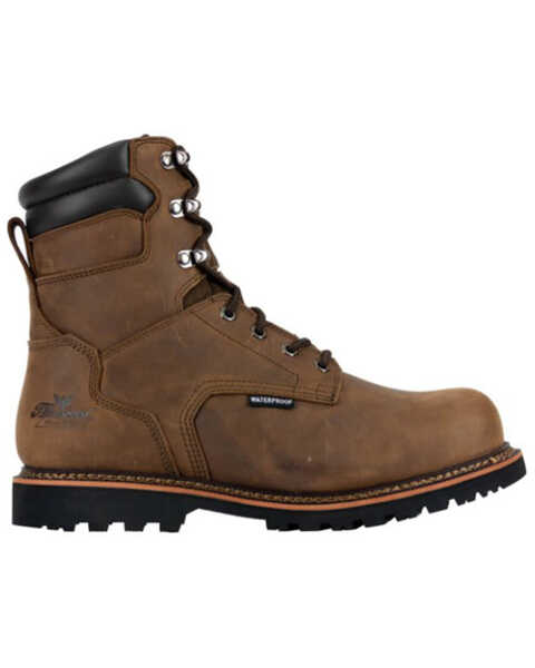 Thorogood Men's V-Series Waterproof Work Boots - Steel Toe, Brown, hi-res