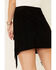Double D Ranchwear Women's Gathered Stories Fringe Skirt, Black, hi-res