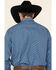 Cinch Men's Blue Small Geo Print Snap Long Sleeve Western Shirt , Blue, hi-res