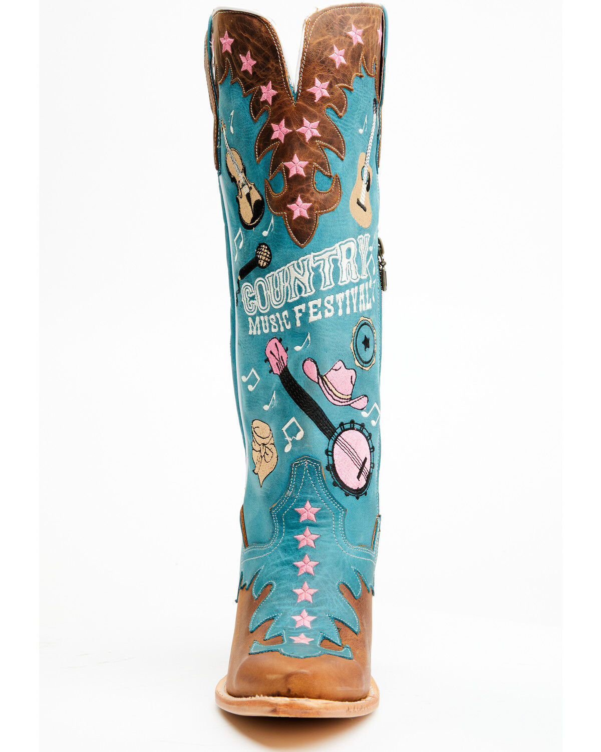 Image #4 - Dan Post Women's Nashville Music Festival Embroidered Western Tall Boots - Snip Toe, , hi-res