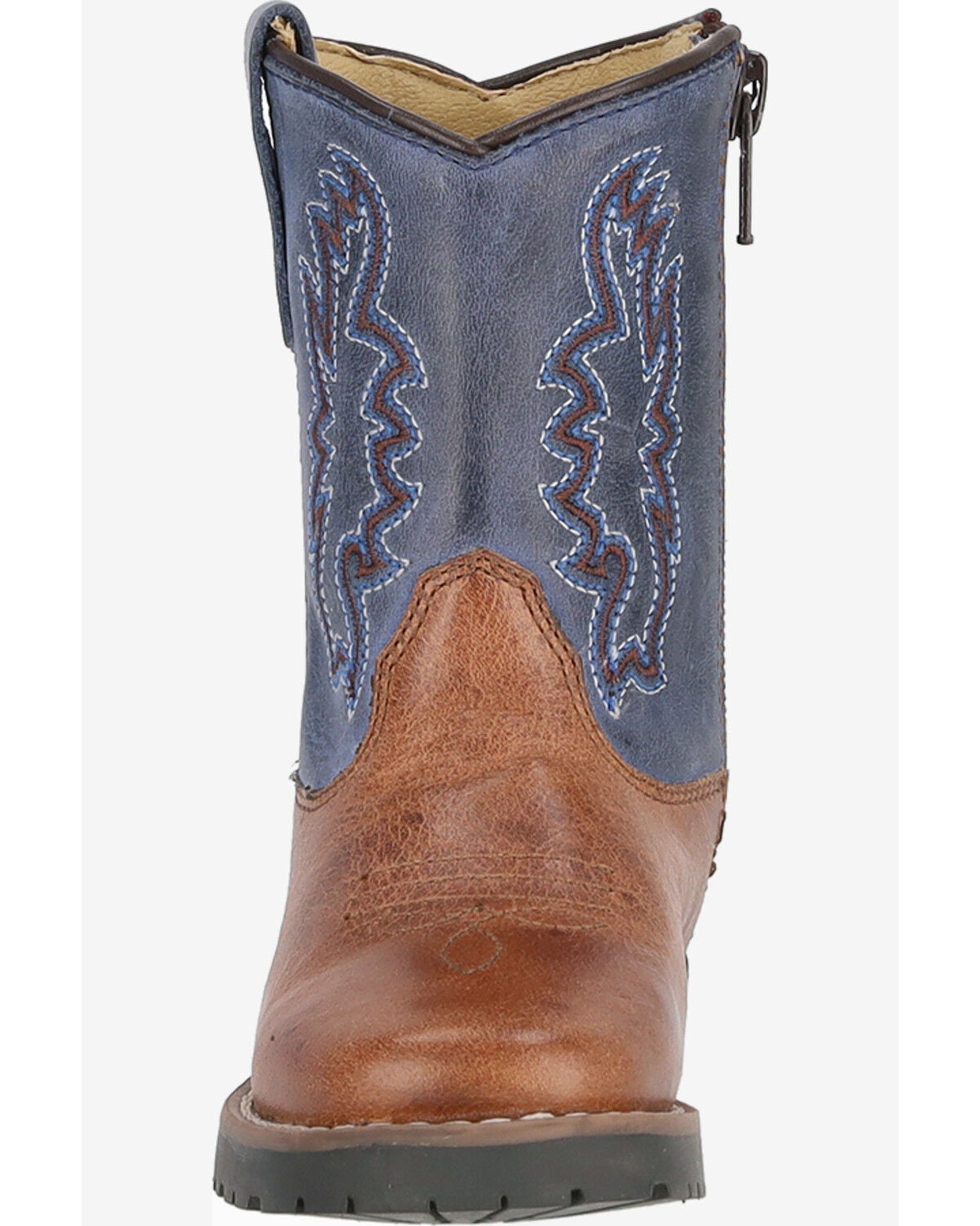 Image #3 - Smoky Mountain Toddler Boys' Autry Western Boots - Broad Square Toe, Navy, hi-res