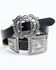 Shyanne Women's Concho Belt, Black, hi-res