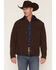 Image #1 - Rock & Roll Denim Men's Solid Softshell Trucker Jacket, Brown, hi-res