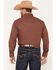 Image #4 - Ely Walker Men's Solid Long Sleeve Pearl Snap Western Shirt - Big, Burgundy, hi-res