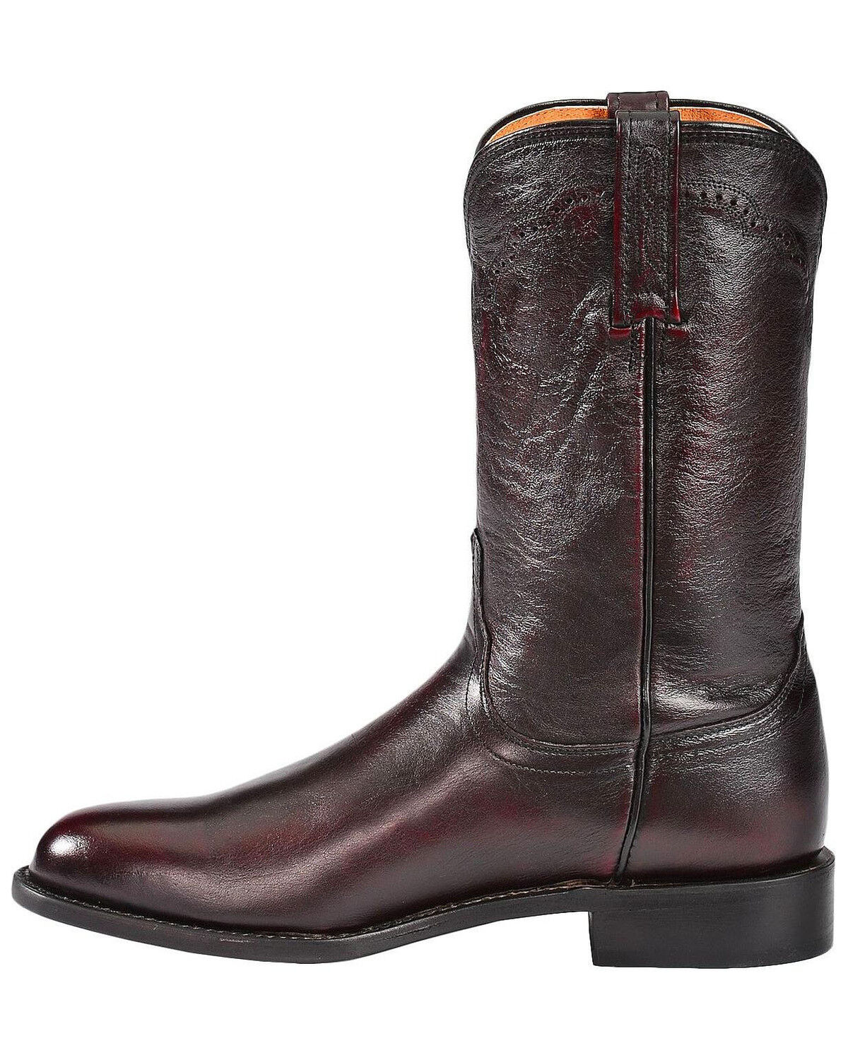 lucchese roper boots round toe