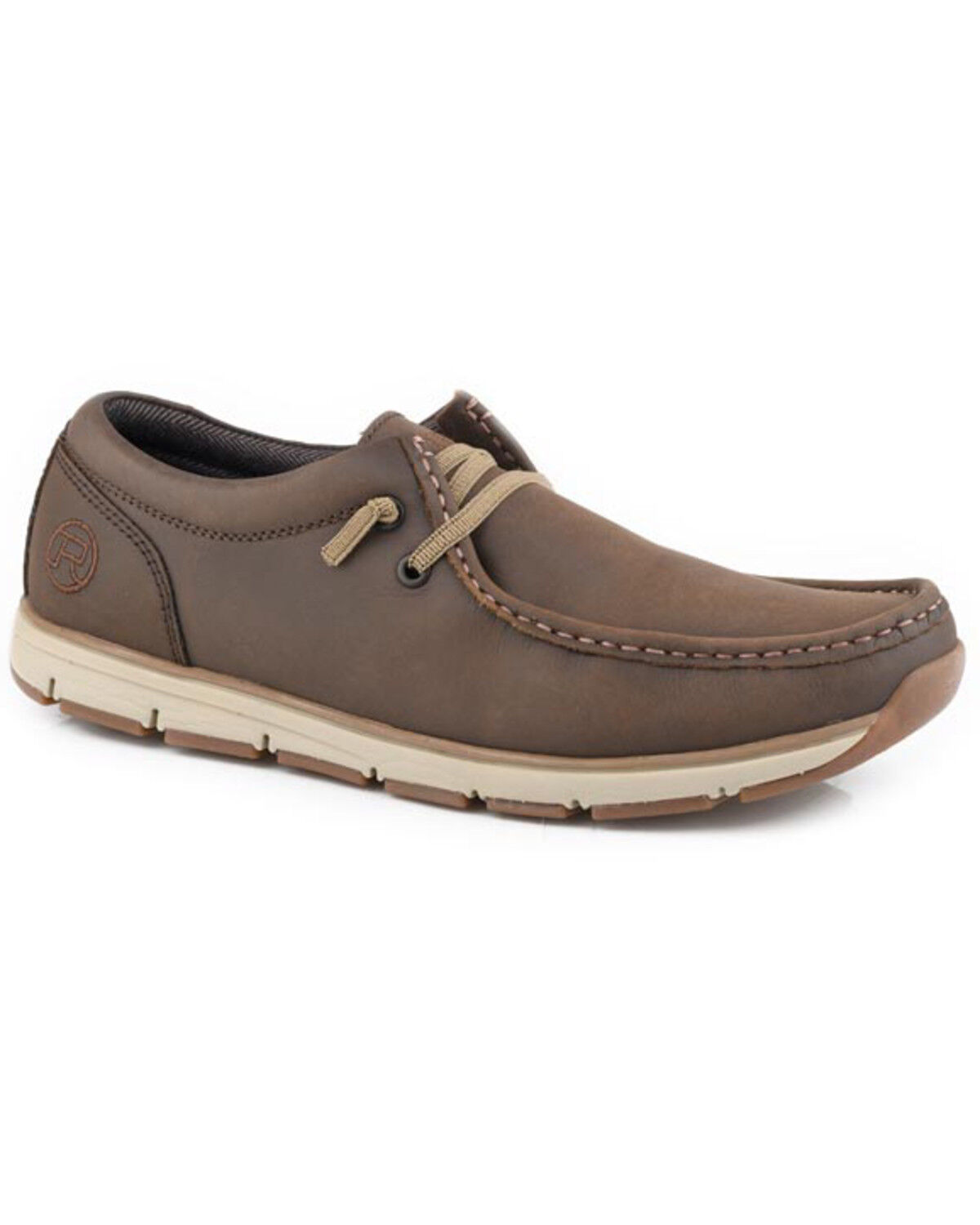 Image #1 - Roper Men's Lloyd Casual Shoes - Moc Toe, Brown, hi-res