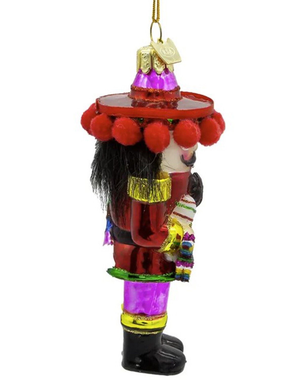 Image #2 - Kurt Adler Noble Gems&trade; Glass Mexican Nutcracker Ornament, Multi, hi-res