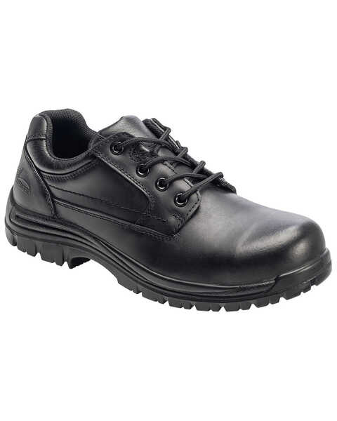 Avenger Men's Slip Resistant Oxford Work Shoes - Composite Toe, Black, hi-res