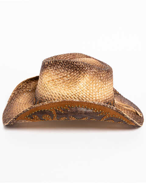 Image #4 - Shyanne Women's Rustic Straw Cowboy Hat, Brown, hi-res
