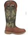 Image #2 - Justin Men's Rush Strike Camo Shaft Leather Pull On Snake Boots - Square Toe, , hi-res