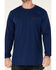 Image #3 - Hawx Men's FR Graphic Long Sleeve Work T-Shirt - Tall, Blue, hi-res