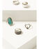 Image #1 - Shyanne Women's Americana Squash Blossom Ring Set, Silver, hi-res