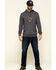 Image #6 - Hawx Men's Gray Tech Logo Hooded Work Sweatshirt - Tall, Dark Grey, hi-res