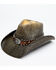 Cody James Men's Brown O John Bangor Straw Western Hat , Brown, hi-res