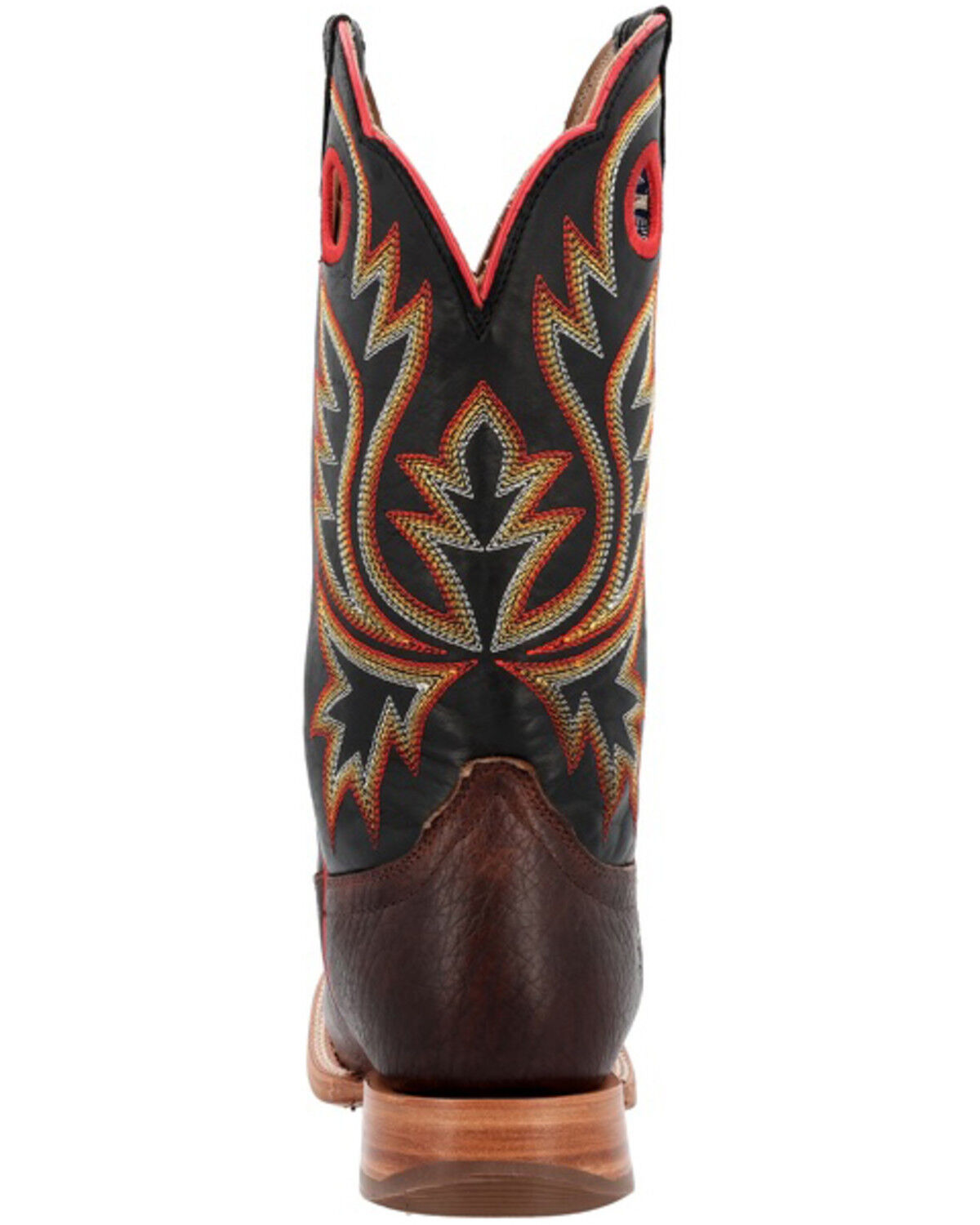 Image #5 - Durango Men's PRCA Collection Shrunken Bullhide Western Boots - Broad Square Toe, Multi, hi-res