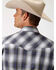 Image #2 - Amarillo Men's Grey Shadow Plaid Short Sleeve Western Shirt , , hi-res