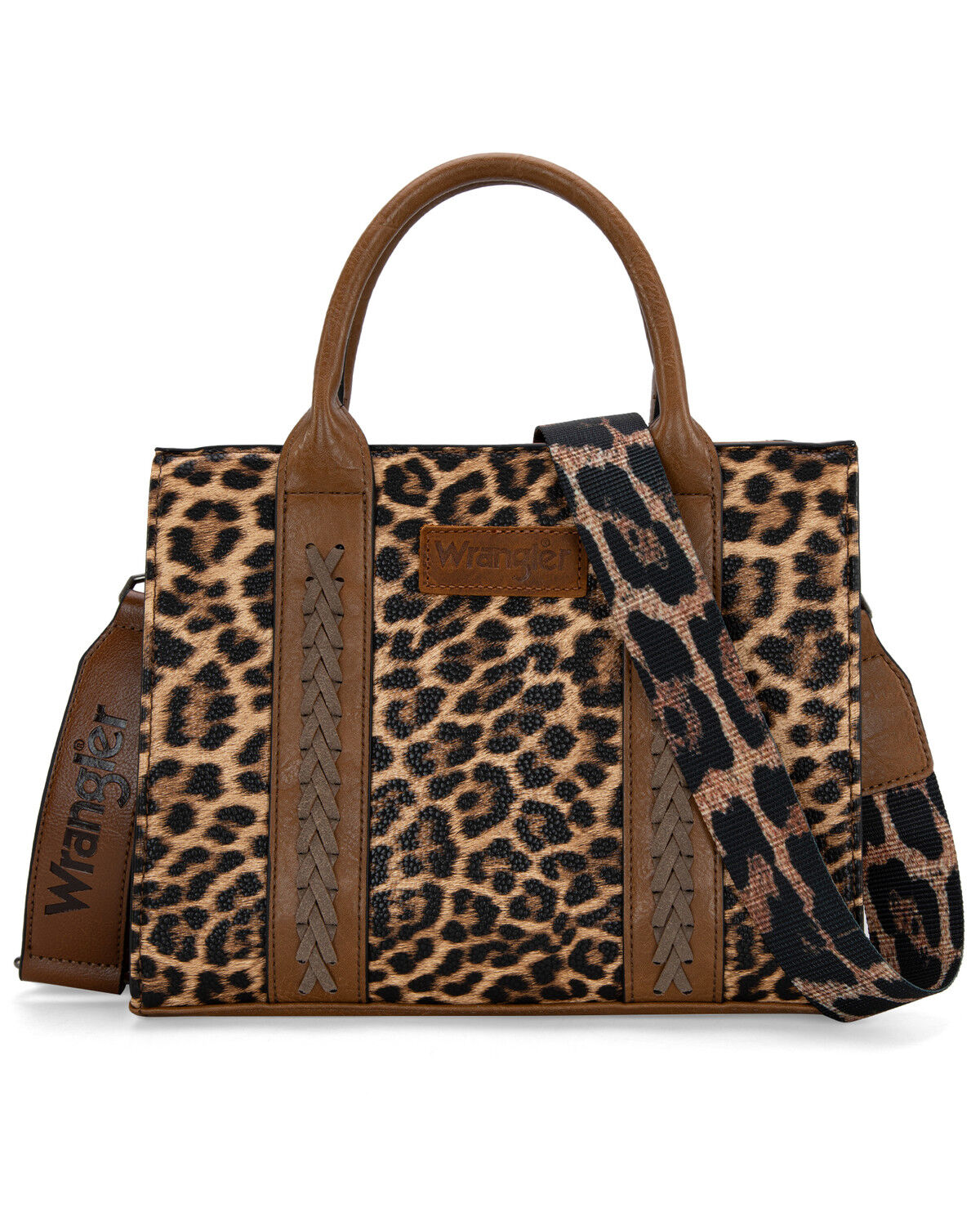 Image #1 - Wrangler Women's Leopard Print Crossbody Tote, Multi, hi-res