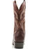 Image #4 - Dan Post Men's 12" Hand Ostrich Quill Exotic Western Boots - Medium Toe, Brown, hi-res