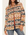 Image #3 - Idyllwind Women's Southwestern Striped Shacket , Medium Brown, hi-res