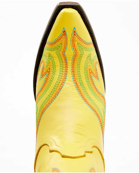 Image #6 - Planet Cowboy Women's Psychedelic Original Soft Western Boots - Snip Toe , Yellow, hi-res
