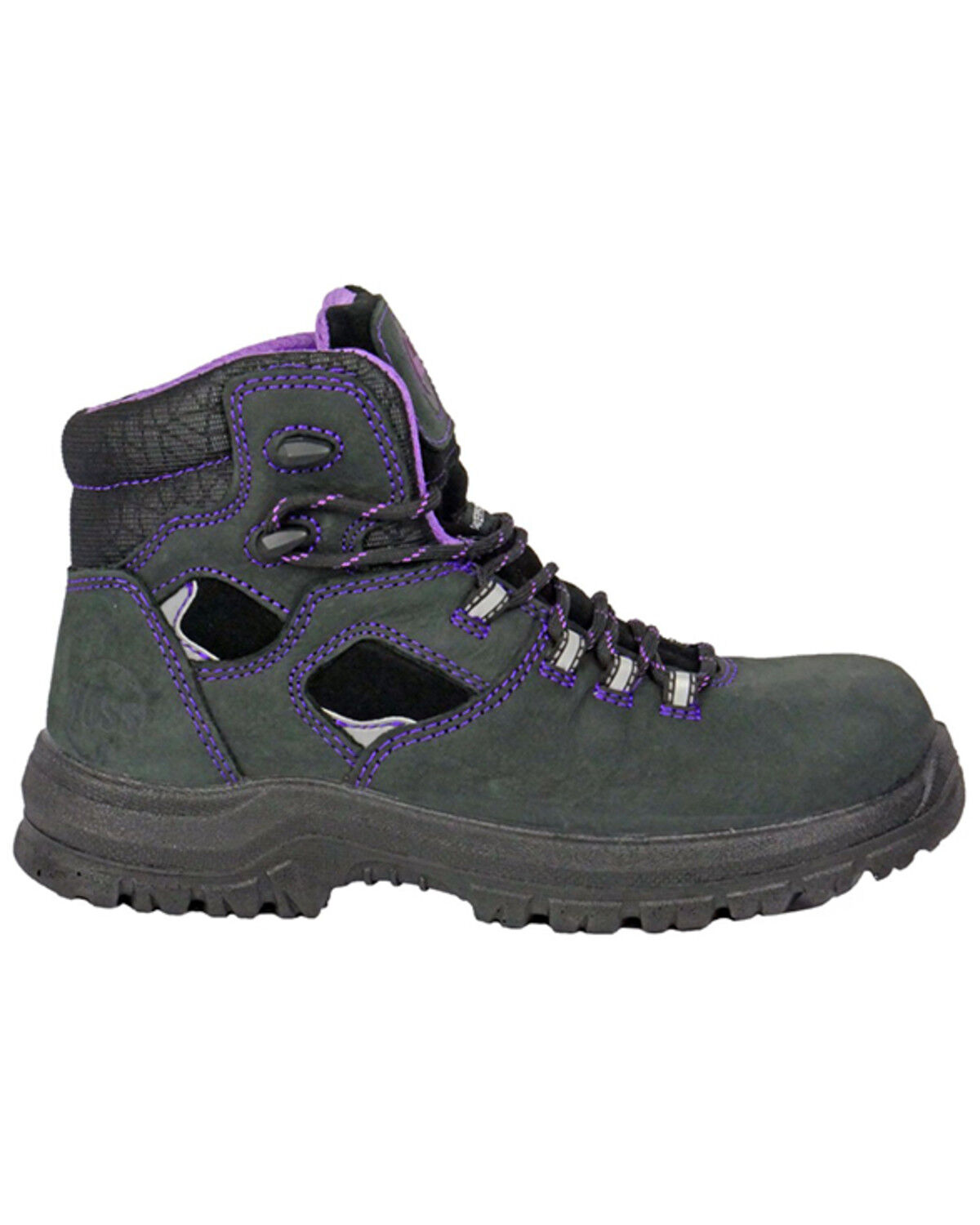 Image #2 - Hoss Women's 6" Lacy Waterproof Work Boots - Composite Toe, Black, hi-res