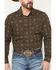 Image #3 - Gibson Trading Co Men's Bourbon Street Medallion Print Long Sleeve Snap Stretch Western Shirt, Brown, hi-res