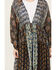 Image #3 - Free People Women's Long Geo Print Kimono, Black, hi-res