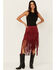 Image #1 - Idyllwind Women's Shiloh Faux Suede Asymmetrical Fringe Skirt, , hi-res