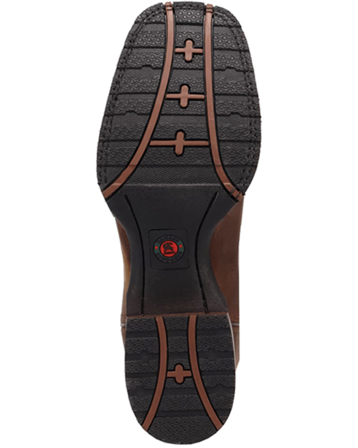 Image #7 - Laredo Men's Cullen Western Boots - Broad Square Toe, Brown, hi-res