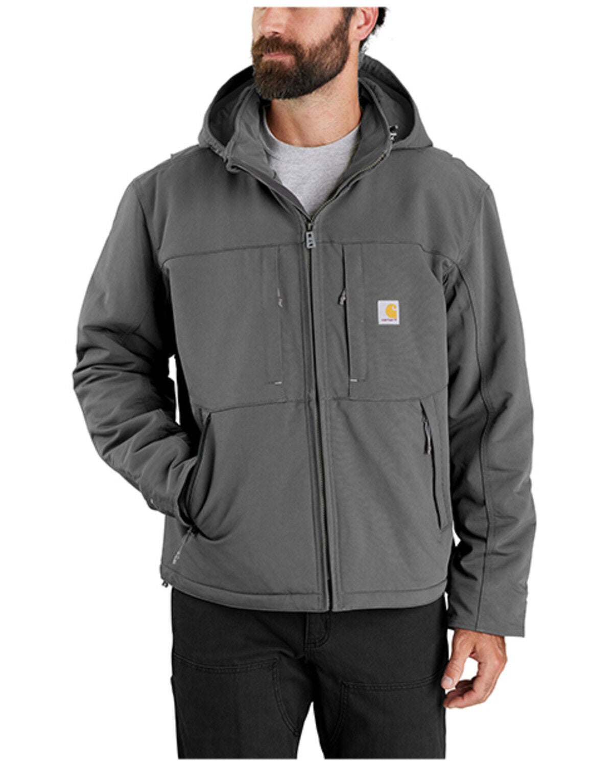 Carhartt Men's Super Dux&trade; Relaxed Fit Insulated Work Jacket, Steel, hi-res