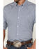Image #3 - RANK 45® Men's Herd Small Geo Print Short Sleeve Button-Down Western Shirt, Blue, hi-res