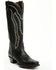 Image #1 - Dan Post Women's Whispering Wind Tall Western Boots - Square Toe, Black, hi-res