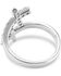 Image #2 - Montana Silversmiths Women's Fearless Faith Crystal Cross Ring, Silver, hi-res