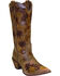 Image #1 - Abilene Women's Floral Western Boots - Snip Toe, Brown, hi-res