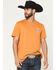 Image #3 - Rock & Roll Denim Men's Dale Yeah Short Sleeve Graphic T-Shirt, Orange, hi-res