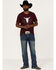 Cody James Men's Texas Coast Skull Logo Graphic Short Sleeve T-Shirt , Burgundy, hi-res