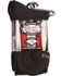 Dan Post Women's Cowgirl Certified Sleek Thin Socks - Black, Black, hi-res