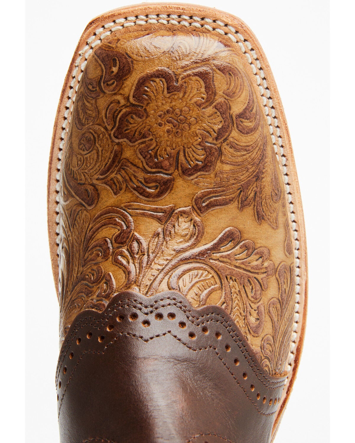 tooled square toe boots