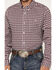 Image #3 - RANK 45® Men's Event Medium Geo Print Long Sleeve Button-Down Western Shirt, White, hi-res