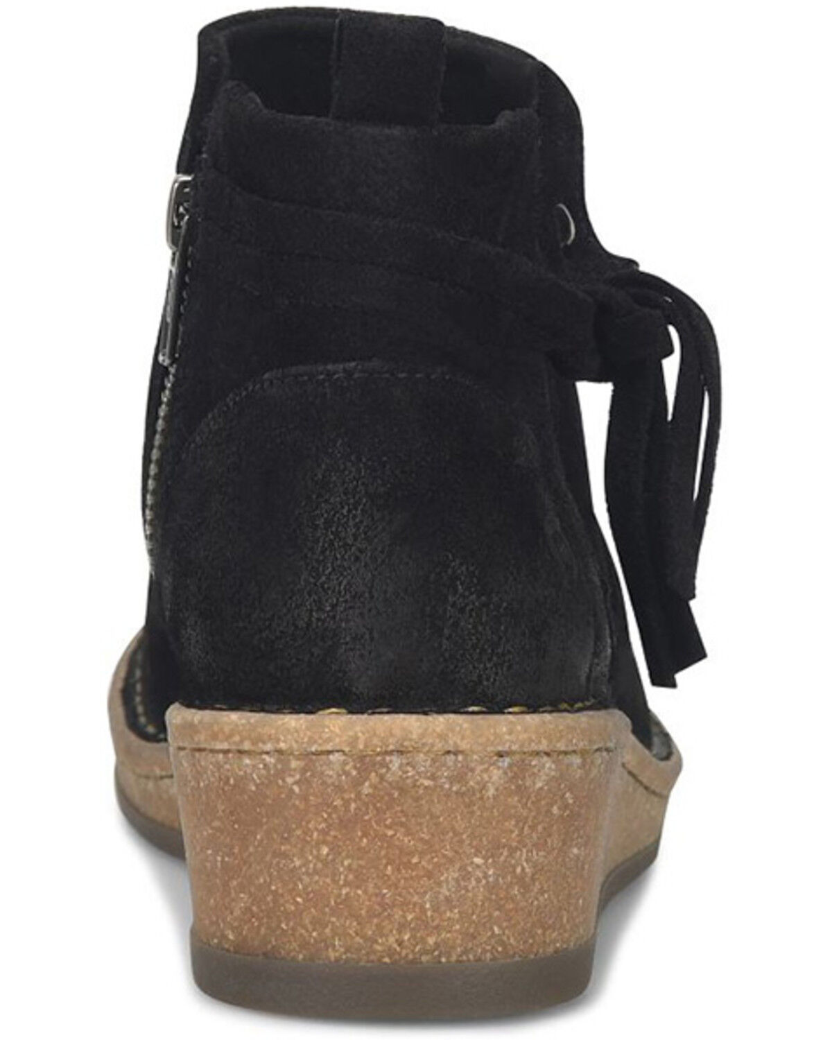 Image #5 - Born Women's Vaughn Tassel Fashion Booties - Round Toe, Black, hi-res